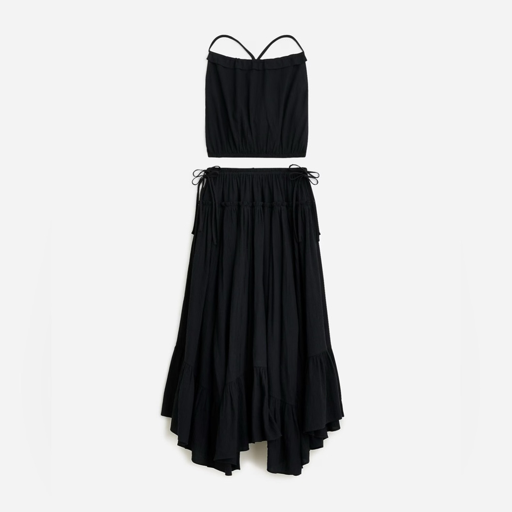 J. Crew Women’s Halter top and skirt set in airy gauze
